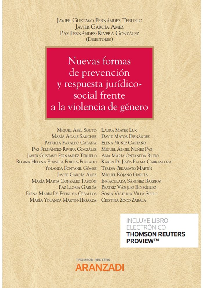 NUEVAS FORMAS DE PREVENCION Y RESPUESTA JURIDICO SOCIAL FRE, de GARCIA AMEZ,JAVIER | portada del libro