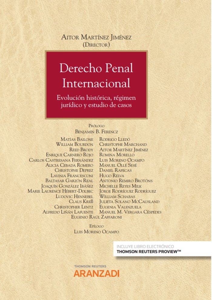 Derecho penal internacional, de AITOR MARTINEZ JIMENEZ | portada del libro