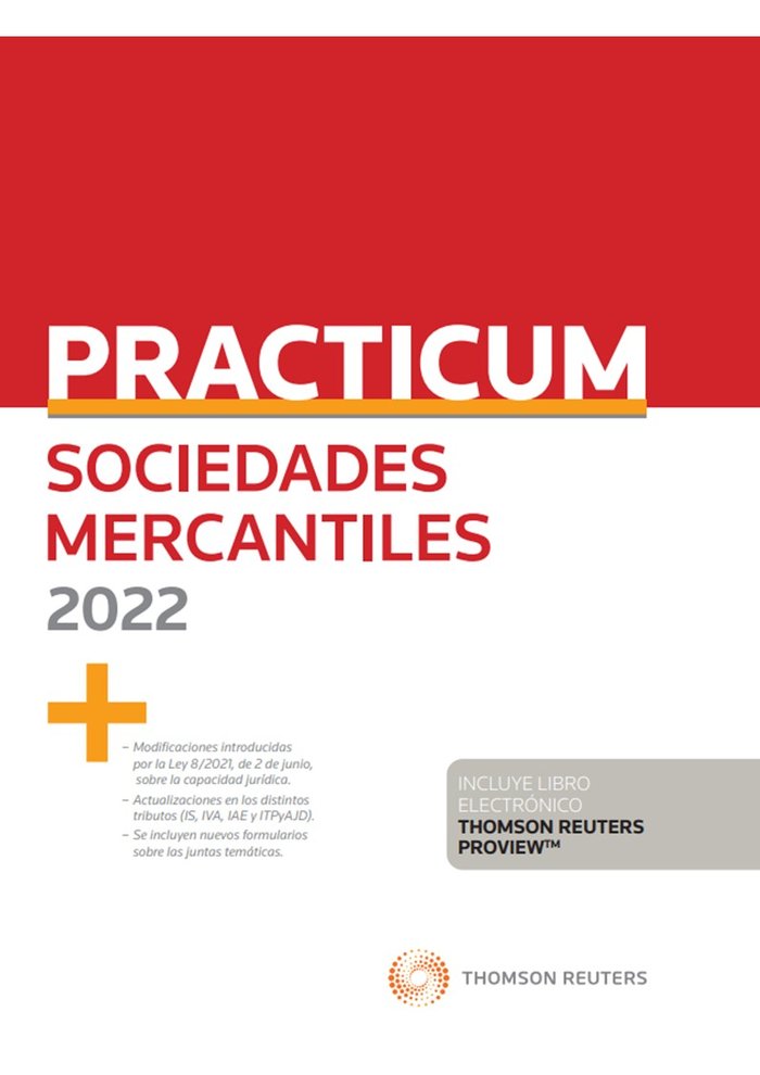 Practicum Sociedades Mercantiles 2022 (Papel e-book) | portada del libro