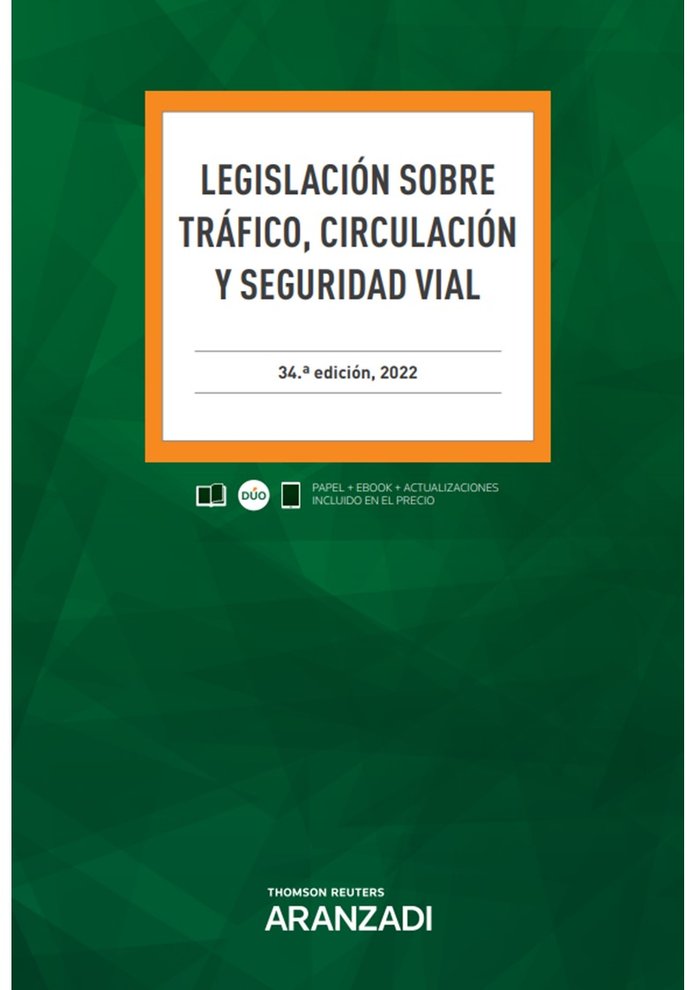 LEGISLACION SOBRE TRAFICO CIRCULACION Y SEGURIDAD VIA 34ªED | portada del libro