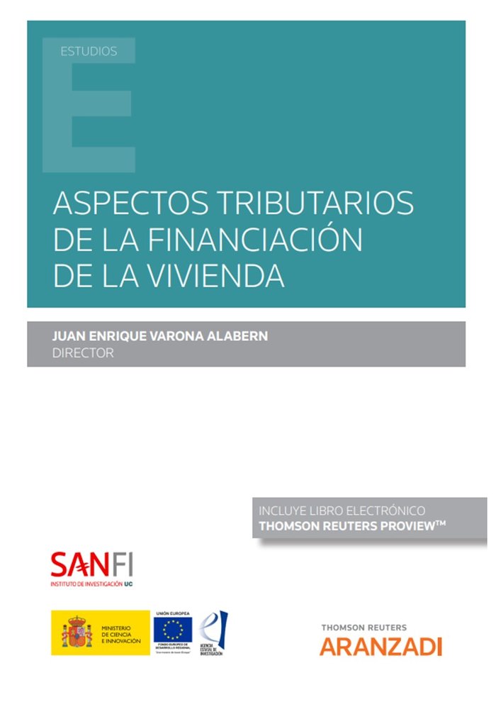 ASPECTOS TRIBUTARIOS DE LA FINANCIACION DE LA VIVIENDA, de JUAN VARONA | portada del libro