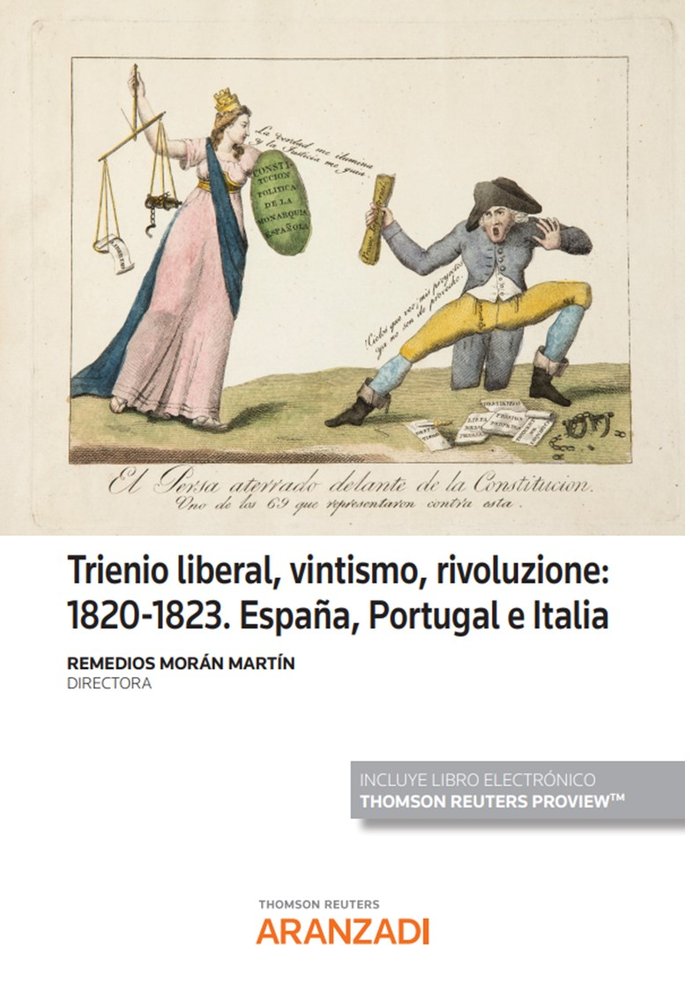 TRIENIO LIBERAL VINTISMO RIVOLUZIONE 1820 1823 ESPAÑA PORTUG, de REMEDIOS MORAN MARTIN (DIRECTOR) | portada del libro