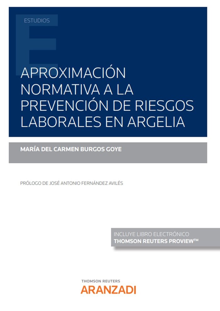 APROXIMACION NORMATIVA A LA PREVENCION DE RIESGOS LABORALES, de MARIA DEL CARMEN BURGOS GOYE | portada del libro