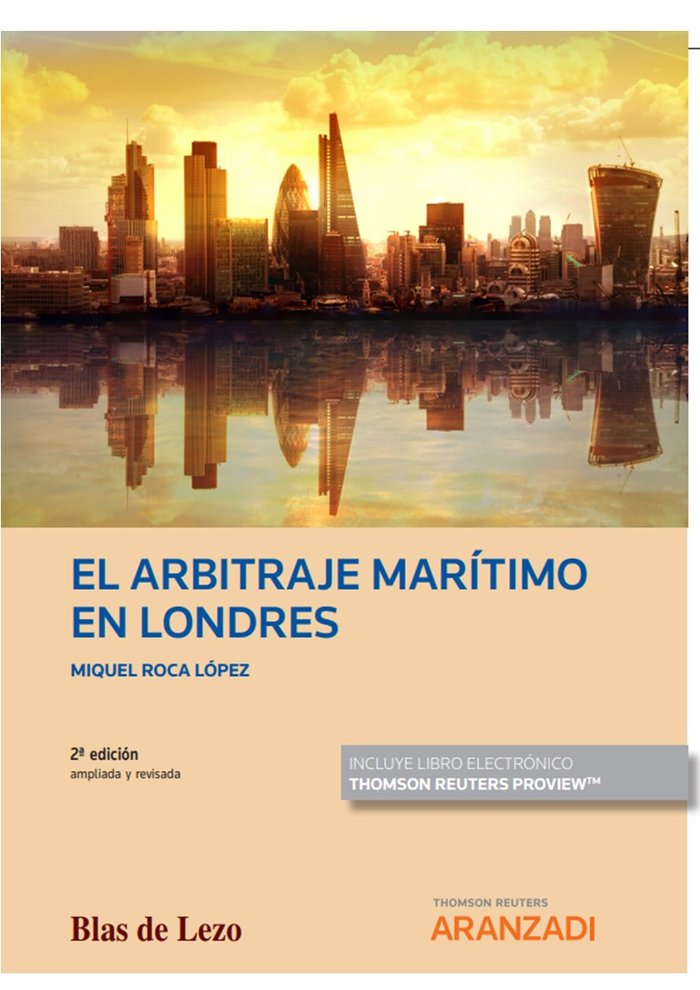 EL ARBITRAJE MARITIMO EN LONDRES, de MIQUEL ROCA LOPEZ | portada del libro