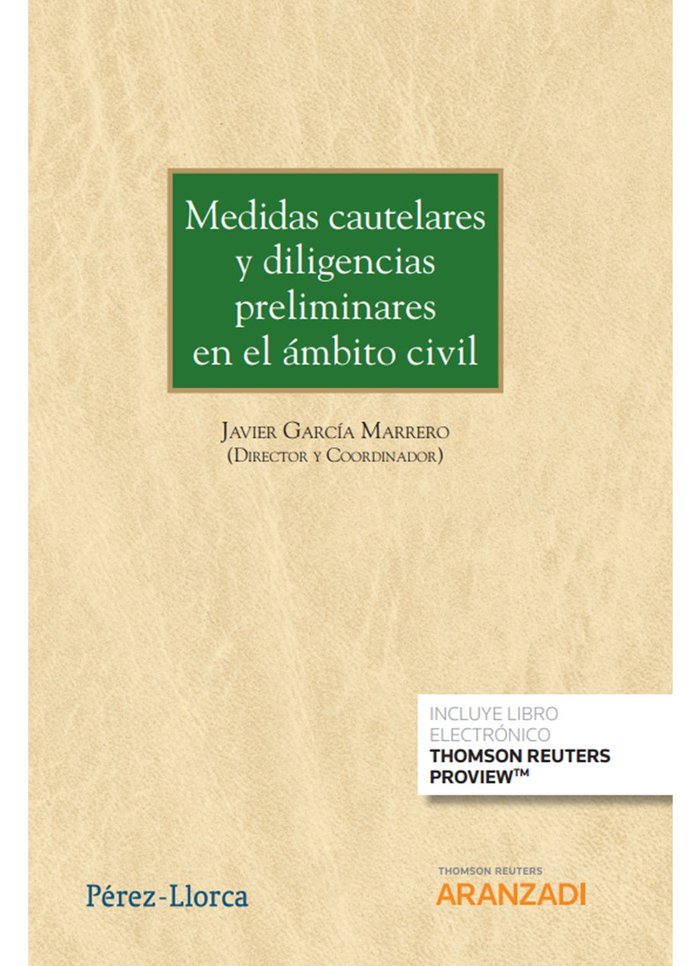 Medidas cautelares diligencias preliminares en ambito civil, de JAVIER GARCIA MARRERO | portada del libro