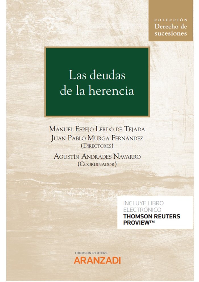 Las deudas de la herencia (Papel e-book), de JUAN PABLO MURGA FERNANDEZ | portada del libro