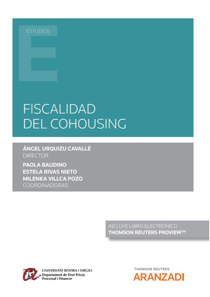 Fiscalidad del cohousing, de ANGLE URQUIZU CAVALLE | portada del libro