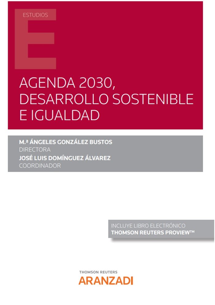 Agenda 2030, desarrollo sostenible e igualdad, de JOSE DOMINGUEZ ALVAREZ | portada del libro