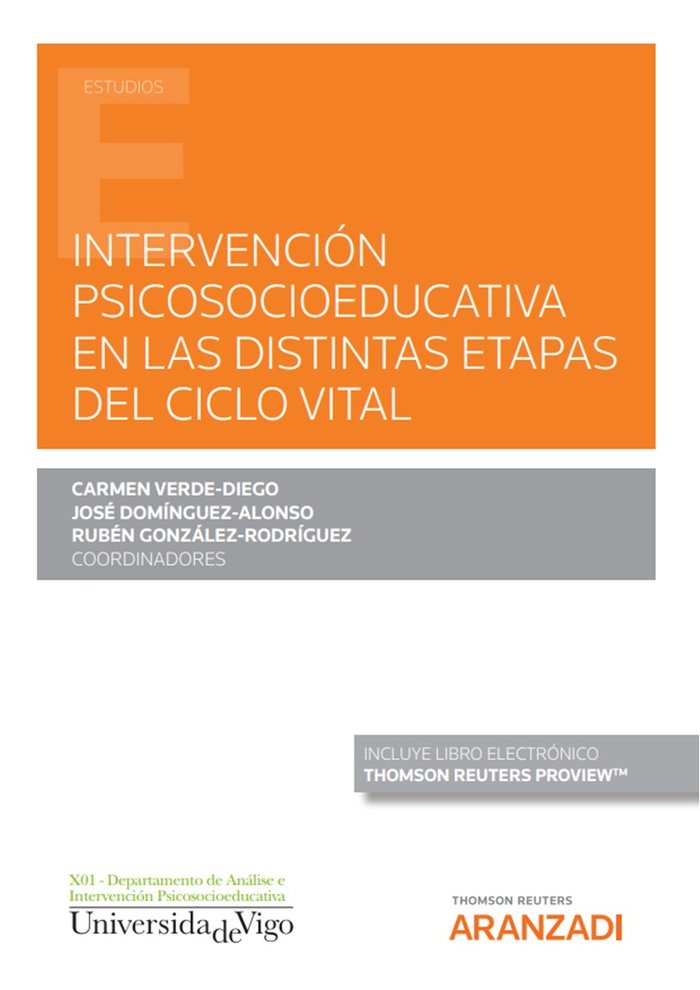 INTERVENCION PSICOSOCIOEDUCATIVA EN LAS DISTINTAS ETAPAS DEL, de CARMEN VERDE DIEGO | portada del libro