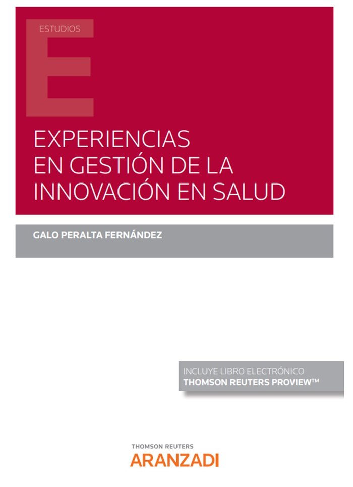 EXPERIENCIAS EN GESTION DE LA INNOVACION EN SALUD, de GALO PERALTA FERNANDEZ | portada del libro