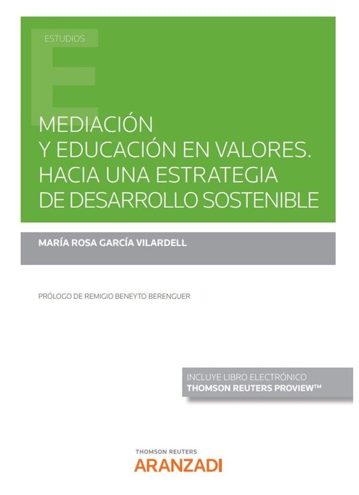 MEDIACION Y EDUCACION EN VALORES HACIA UNA ESTRATEGIA DE DE, de MARIA ROSA GARCIA VILARDELL | portada del libro
