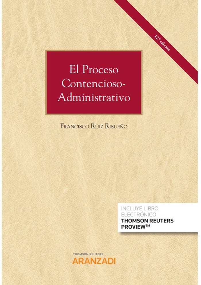 Proceso Contencioso-Administrativo, El, de FRANCISCO RUIZ RISUEÑO | portada del libro