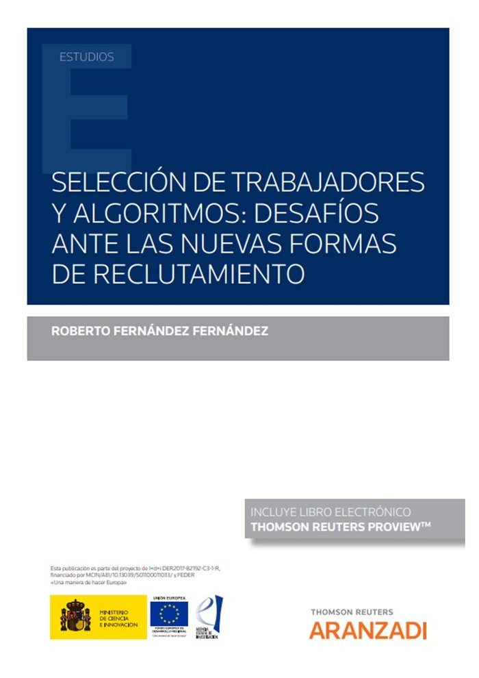 SELECCION DE TRABAJADORES Y ALGORITMOS DESAFIOS ANTE LAS NUE, de ROBERTO FERNANDEZ FERNANDEZ | portada del libro