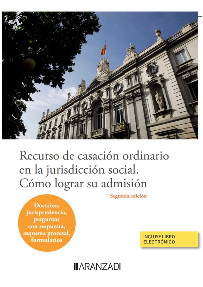 RECURSO DE CASACION ORDINARIO EN LA JURISDICCION SOCIAL COMO | portada del libro