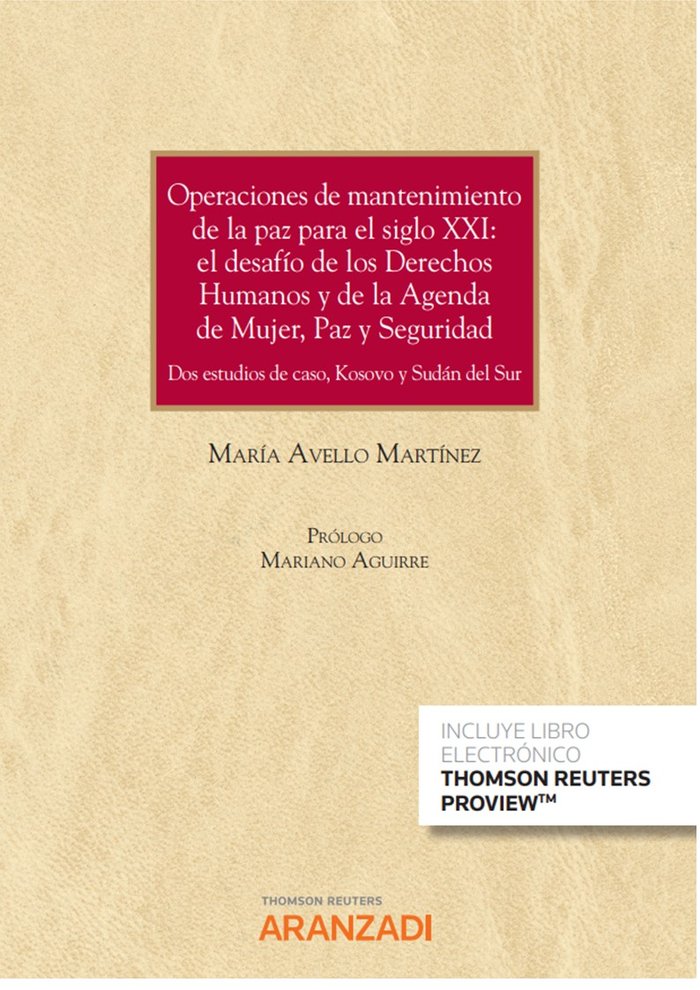 Operciones de Mantenimiento de la paz para el siglo XXI, de MARIA AVELLO MARTINEZ | portada del libro