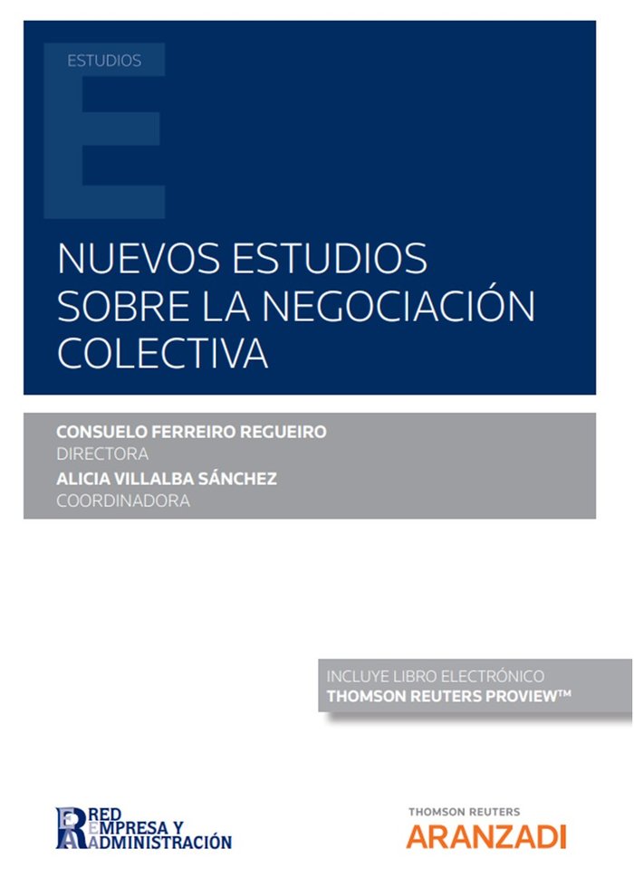 NUEVOS ESTUDIOS SOBRE LA NEGOCIACION COLECTIVA, de CONSUELO FERREIRO | portada del libro