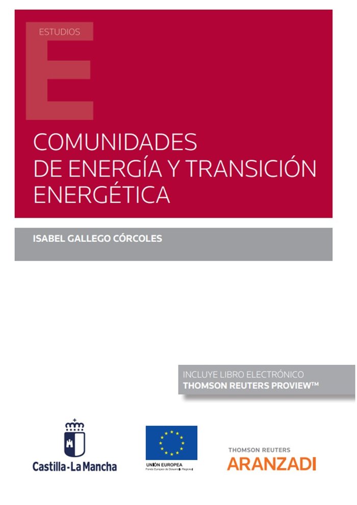 COMUNIDADES DE ENERGIA Y TRANSICION ENERGETICA, de ISABEL GALLEGO CORCOLES | portada del libro