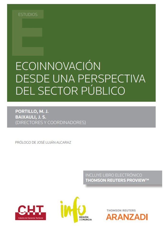 ECOINNOVACION DESDE UNA PERSPECTIVA DEL SECTOR PUBLICO, de Mª JOSE PORTILLO NAVARRO | portada del libro