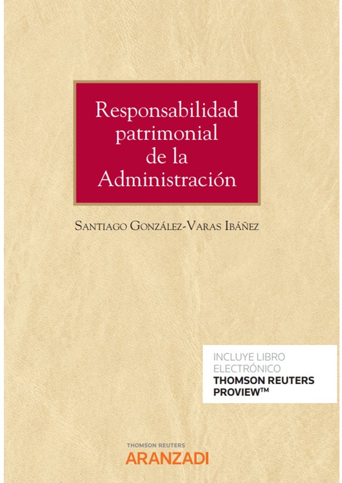 RESPONSABILIDAD PATRIMONIAL DE LA ADMINISTRACION, de SANTIAGO GONZALEZ VARAS | portada del libro