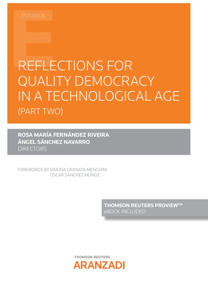Reflections for quality democracy in a technological era (Papel e-book), de ANGEL SANCHEZ NAVARRO | portada del libro