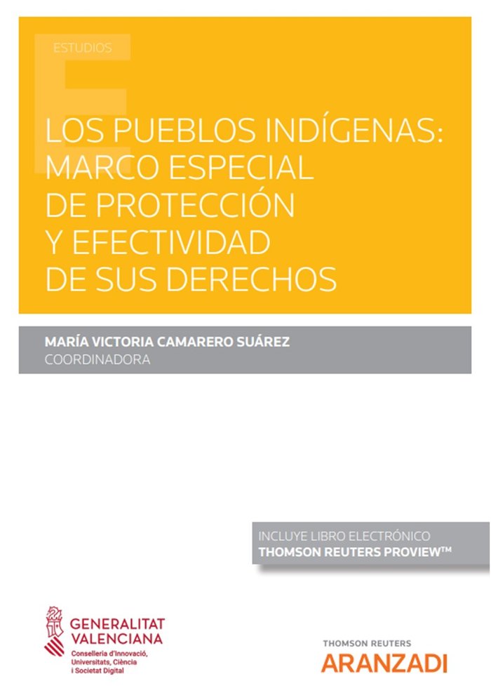 LOS PUEBLOS INDIGENAS MARCO ESPECIAL DE PROTECCION Y EFECTI, de MARIA VICTORIA CAMARERO SUAREZ | portada del libro