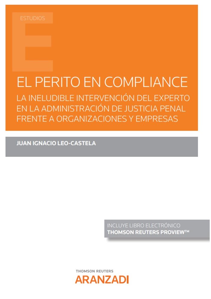 EL PERITO EN COMPLIANCE, de JUAN IGNACIO LEO-CASTELA | portada del libro