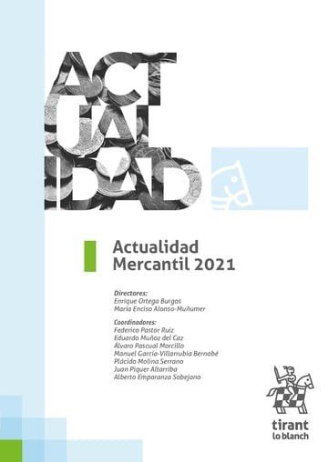 Actualidad mercantil 2021, de ORTEGA BURGOS | portada del libro