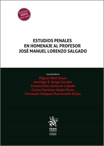 ESTUDIOS PENALES EN HOMENAJE AL PROFESOR JOSE MANUEL LORENZO, de MARTINEZ BUJAN PEREZ | portada del libro