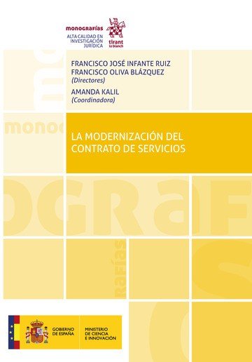 LA MODERNIZACION DEL CONTRATO DE SERVICIOS, de OLIVA BLAZQUEZ | portada del libro