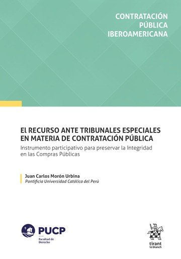 EL RECURSO ANTE TRIBUNALES ESPECIALES EN MATERIA CONTRATACI, de JUAN CARLOS MORON URBINA | portada del libro