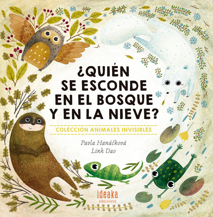 ¿Quién se esconde en el bosque y en la nieve?, de Haná& x0010D | portada del libro