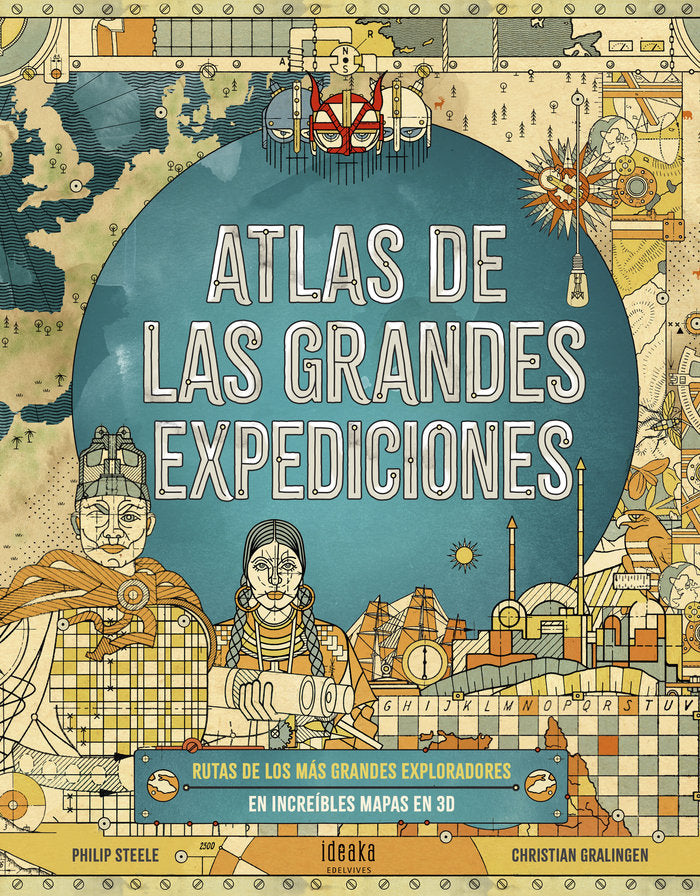 Atlas de las grandes expediciones, de Steele, Philip | portada del libro