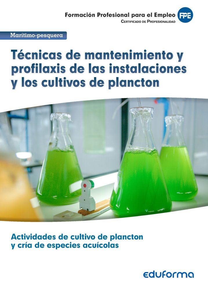Técnicas de mantenimiento y profilaxis de las instalaciones y los cultivos de plancton, de Puche Pajares | portada del libro