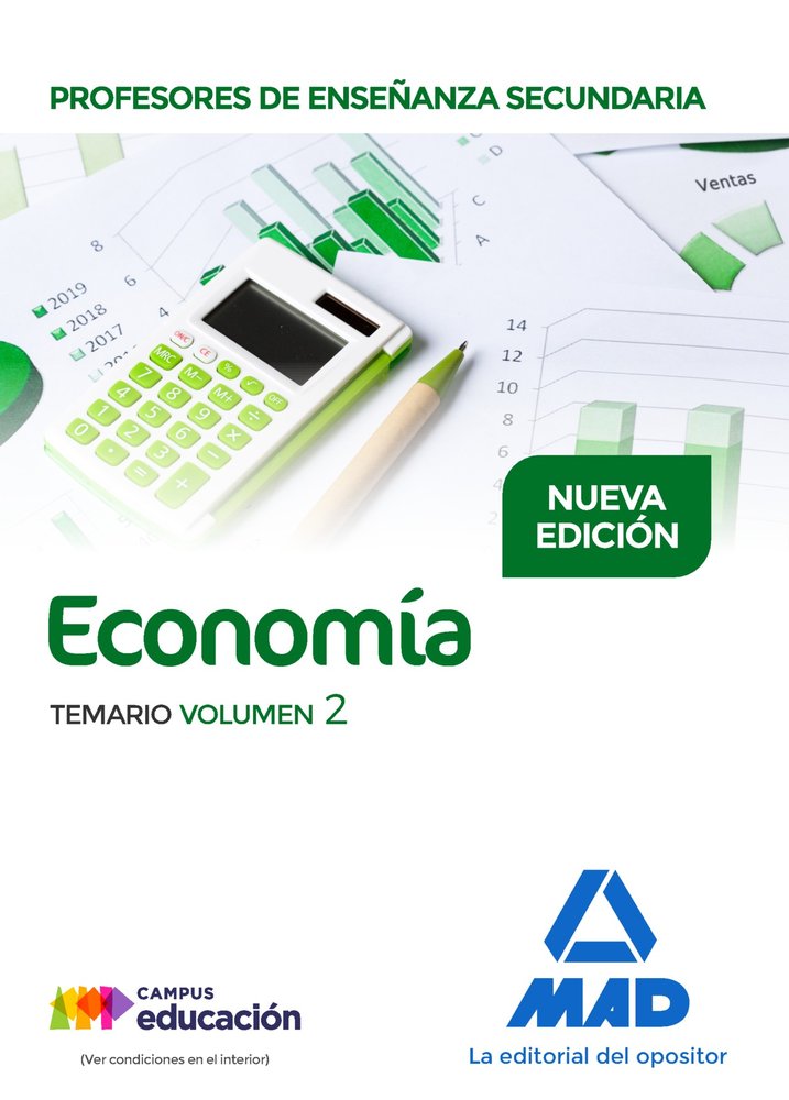 Profesores de Enseñanza Secundaria Economía Temario volumen 2, de Martínez delgado | portada del libro