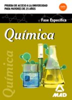 Química Prueba de acceso a la Universidad para Mayores de 25 años, de Varios autores | portada del libro