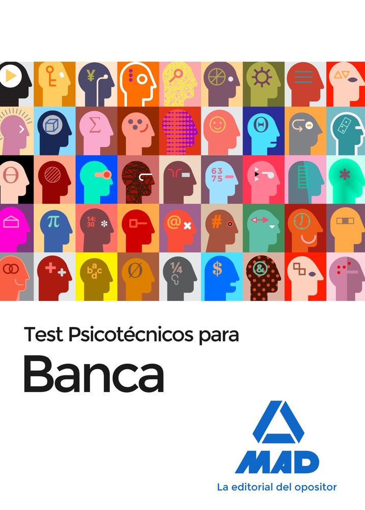 Test psicotécnico para banca, de 7 | portada del libro
