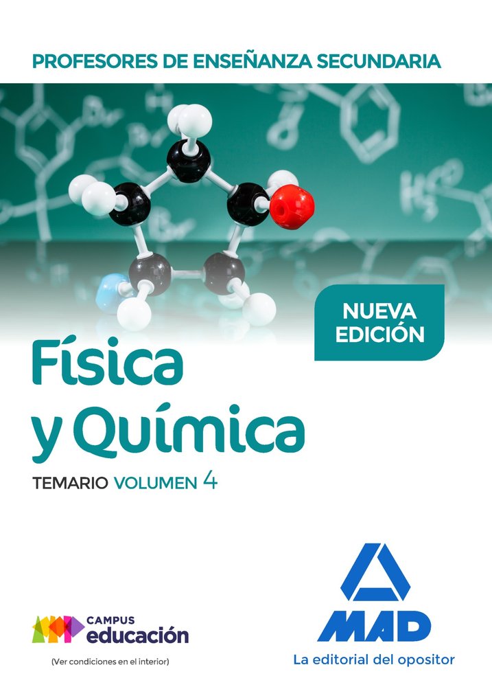 Profesores de Enseñanza Secundaria Física y Química Temario volumen 4, de García Lucas | portada del libro