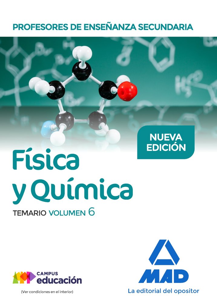 Profesores de Enseñanza Secundaria Física y Química Temario volumen 6, de García Lucas | portada del libro