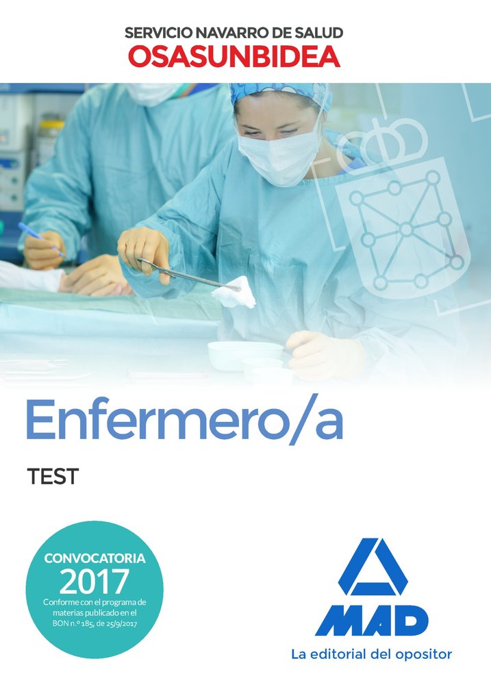 Enfermero/a del Servicio Navarro de Salud-Osasunbidea. Test, de Editores | portada del libro