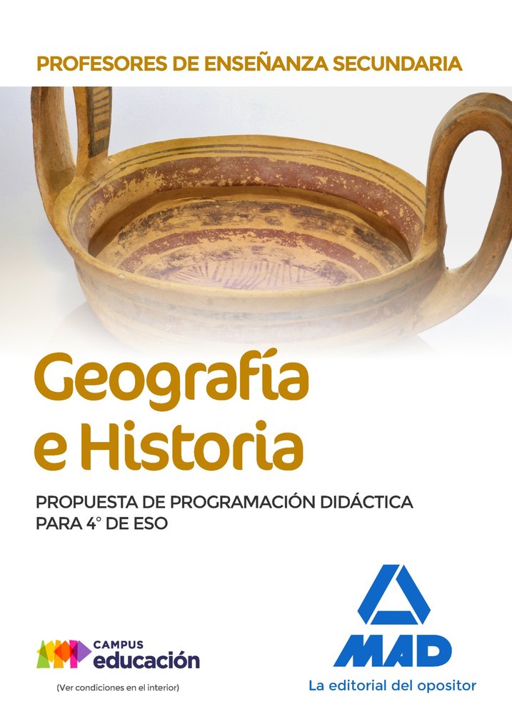 Profesores de Enseñanza Secundaria Geografía e Historia. Propuesta de Programación Didáctica para 4º, de García Lucas | porta