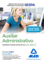 Auxiliar Administrativo del Servicio de Salud del Principado de Asturias (SESPA). Temario Parte Espe, de Varios autores | por