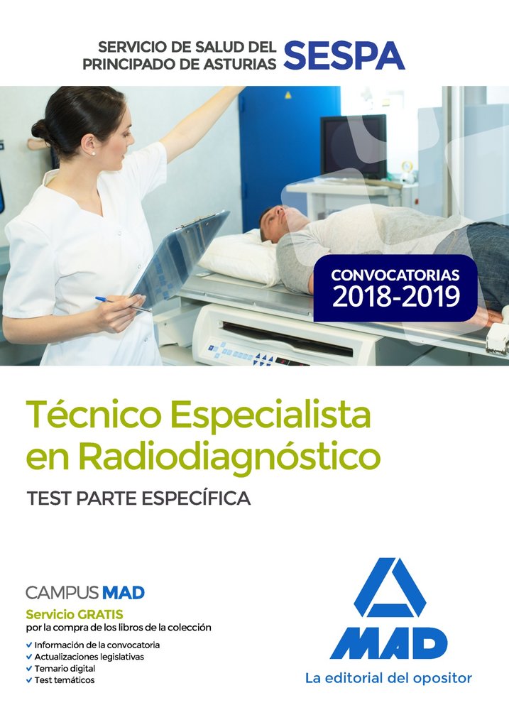 Técnico Especialista en Radiodiagnóstico del Servicio de Salud del Principado de Asturias (SESPA). T, de Gil Ramos | portada 