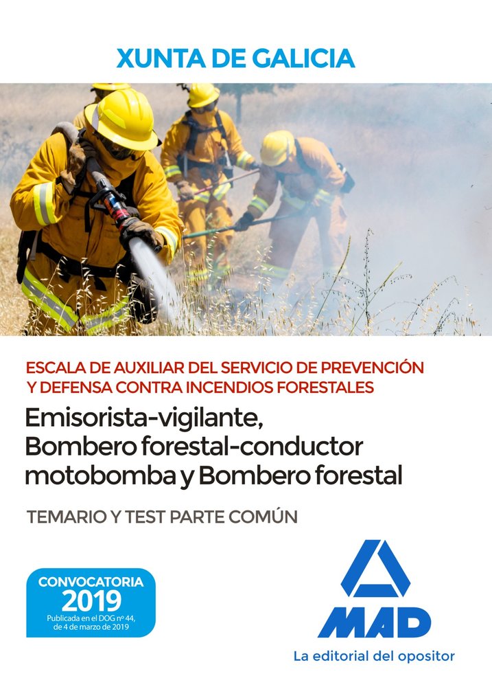 Escala de Auxiliar del Servicio de Prevención y Defensa Contra Incendios Forestales (especialidades, de 7 | portada del libro