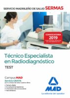 Técnico Especialista en Radiodiagnóstico del Servicio Madrileño de Salud. Test, de Varios autores | portada del libro