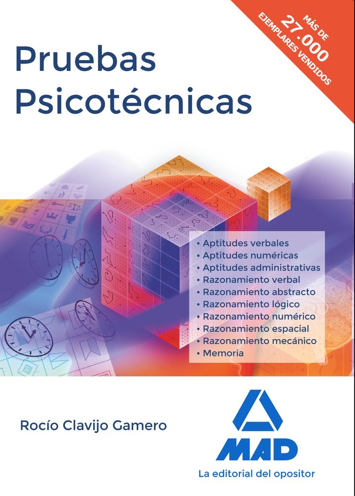 Pruebas Psicotécnicas, de 7 | portada del libro