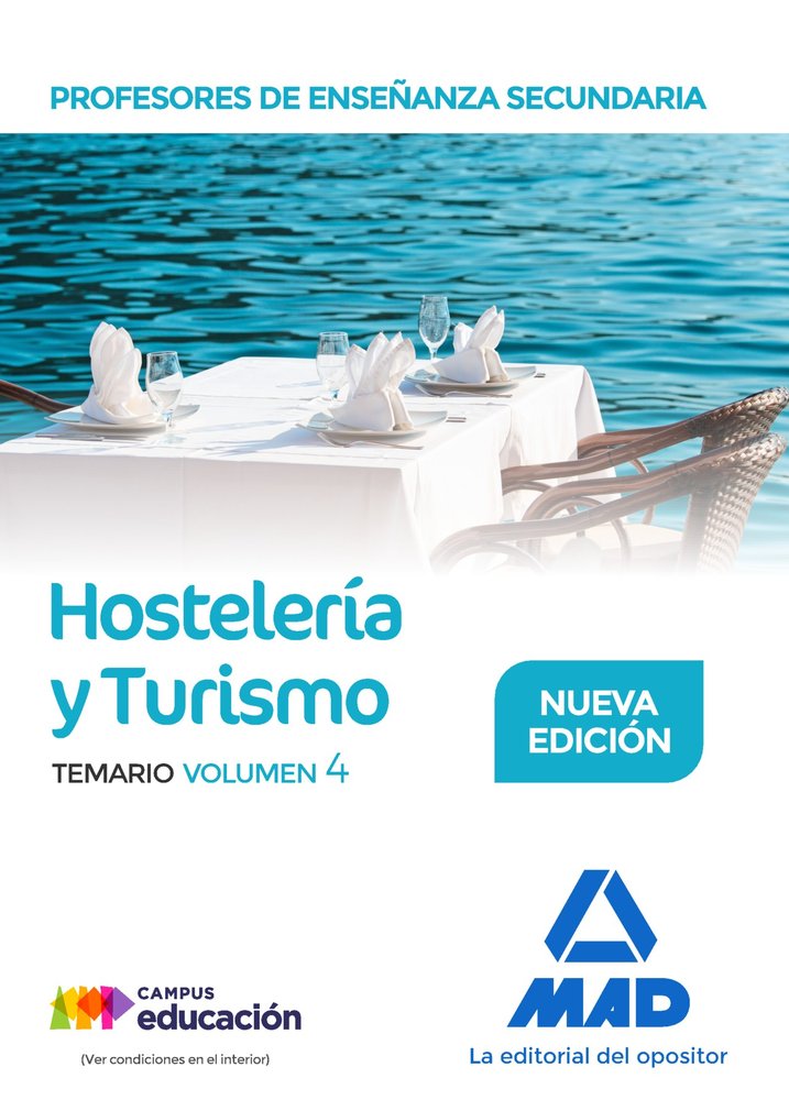 Profesores de Enseñanza Secundaria. Hostelería y Turismo temario volumen 4, de Olmos Juárez | portada del libro