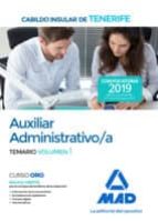 Auxiliar Administrativo/a del Cabildo Insular de Tenerife. Temario volumen 1, de Varios autores | portada del libro