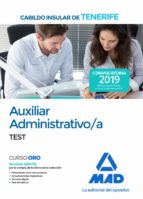 Auxiliar Administrativo/a del Cabildo Insular de Tenerife. Test, de Varios autores | portada del libro