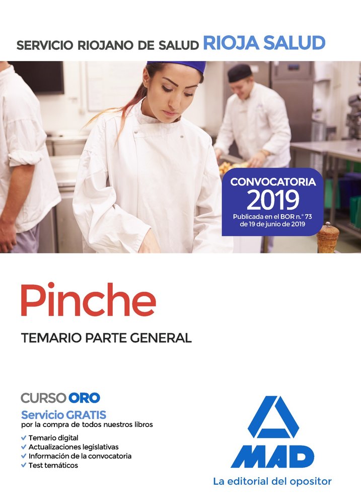 Pinches del Servicio Riojano de Salud. Temario parte general, de 7 | portada del libro