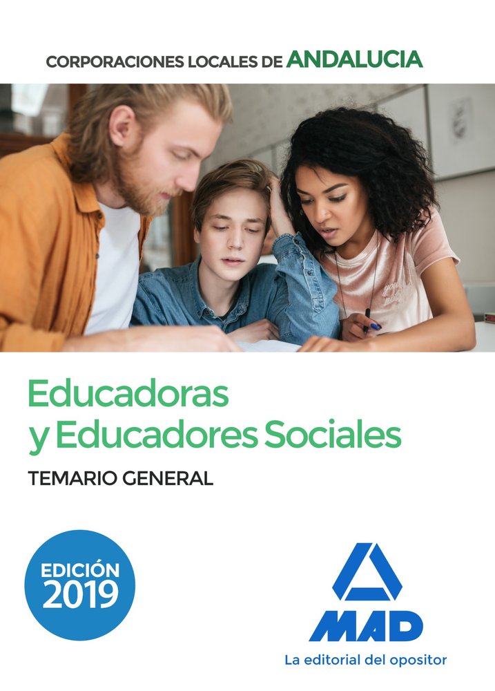 Educadoras y Educadores Sociales de Corporaciones Locales de Andalucía. Temario General, de Clavijo Gamero | portada del libr